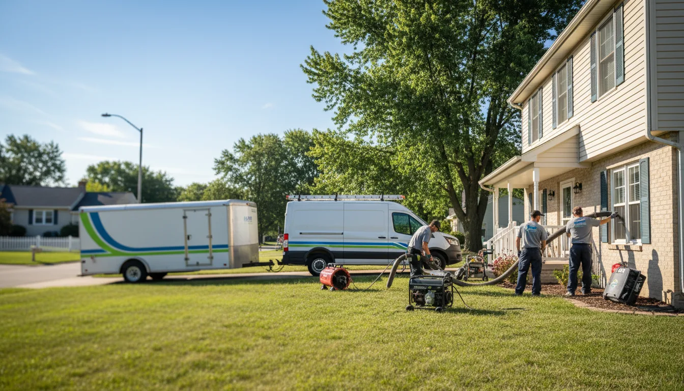 Flooded Basement Restoration And Cleanup With Repair in Johannesburg, MI near me